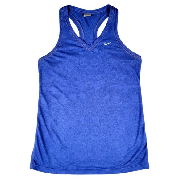 Nike Women's L Blue Racerback Athletic Tank Top - Moisture-Wicking & Quick-Dry - Picture 6 of 10
